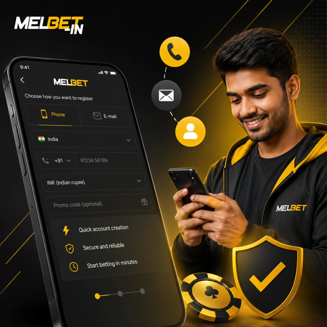 melbet preparation before registration